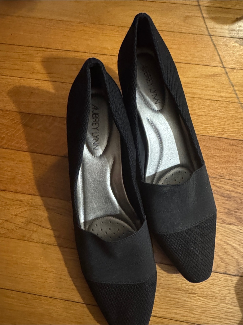 Aubrey Lynn Black Pointed Toe Heels